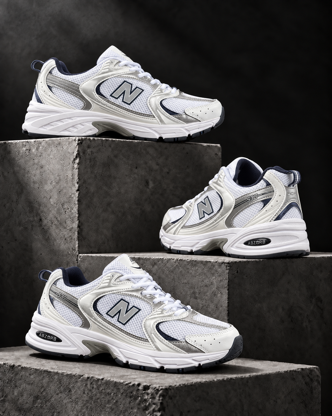 New Balance 530 Silver Cream — outra visão